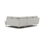 Phoebe Corner Sofa - Corner Group RHF Grade B - Right Hand Facing — Plush Velvet Silver / Natural, gallery image 2