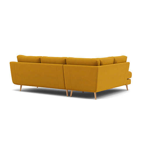 Phoebe Corner Sofa - Corner Group LHF Grade B - Left Hand Facing — Plush Velvet Turmeric / Natural, gallery image 2