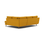 Phoebe Corner Sofa - Corner Group RHF Grade B - Right Hand Facing — Plush Velvet Turmeric / Weathered Oak, gallery image 2