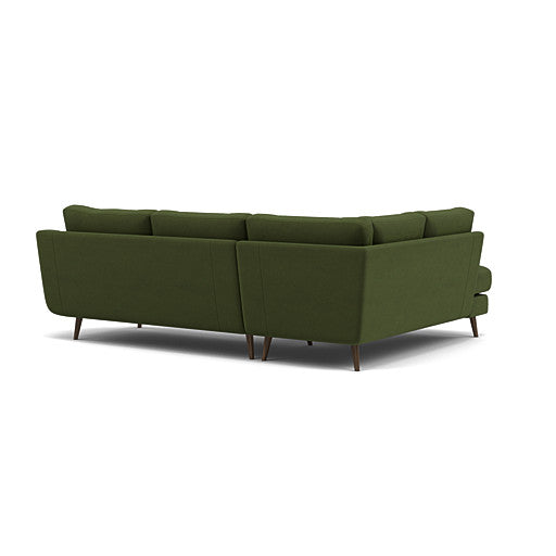 Phoebe Corner Sofa - Corner Group LHF Grade B - Left Hand Facing — Plush Velvet Vine / American Walnut, gallery image 2
