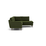 Phoebe Corner Sofa - Corner Group RHF Grade B - Right Hand Facing — Plush Velvet Vine / American Walnut, gallery image 1