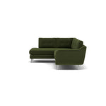 Phoebe Corner Sofa - Corner Group LHF Grade B - Left Hand Facing — Plush Velvet Vine / Chrome, gallery image 1