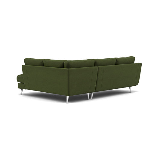 Phoebe Corner Sofa - Corner Group RHF Grade B - Right Hand Facing — Plush Velvet Vine / Chrome, gallery image 2