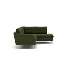 Phoebe Corner Sofa - Corner Group RHF Grade B - Right Hand Facing — Plush Velvet Vine / Chrome, gallery image 1