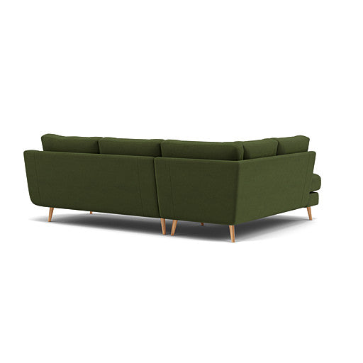 Phoebe Corner Sofa - Corner Group LHF Grade B - Left Hand Facing — Plush Velvet Vine / Natural, gallery image 2