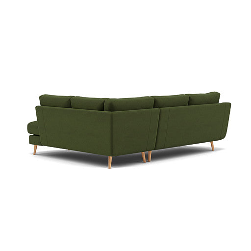 Phoebe Corner Sofa - Corner Group RHF Grade B - Right Hand Facing — Plush Velvet Vine / Natural, gallery image 2