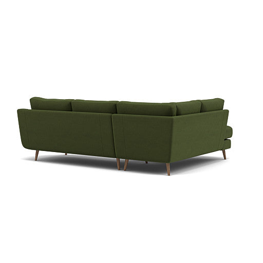 Phoebe Corner Sofa - Corner Group LHF Grade B - Left Hand Facing — Plush Velvet Vine / Weathered Oak, gallery image 2