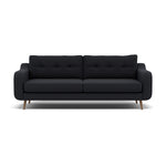 Phoebe 4 Seater Sofa - Extra Large Sofa Standard Back Grade B 4 Seater Sofas Sterling Home 5 Plush Velvet Charcoal Weathered Oak