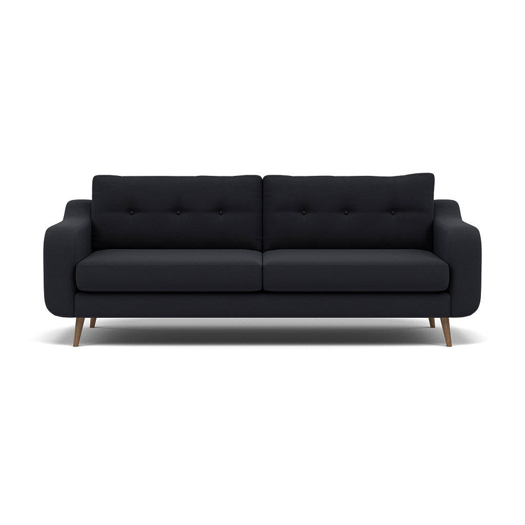 Phoebe 4 Seater Sofa - Extra Large Sofa Standard Back Grade B 4 Seater Sofas Sterling Home 5 Plush Velvet Charcoal Weathered Oak