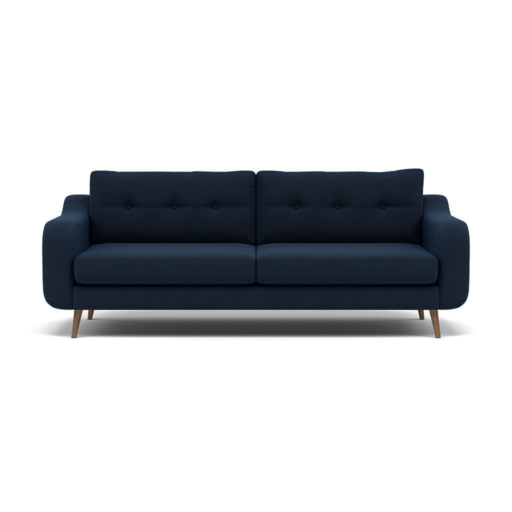 Phoebe 4 Seater Sofa - Extra Large Sofa Standard Back Grade B 4 Seater Sofas Sterling Home 9 Plush Velvet Indigo Weathered Oak