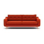 Phoebe 4 Seater Sofa - Extra Large Sofa Standard Back Grade B 4 Seater Sofas Sterling Home 14 Plush Velvet Paprika Natural