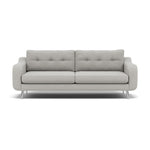 Phoebe 4 Seater Sofa - Extra Large Sofa Standard Back Grade B 4 Seater Sofas Sterling Home 19 Plush Velvet Silver Chrome