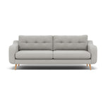 Phoebe 4 Seater Sofa - Extra Large Sofa Standard Back Grade B 4 Seater Sofas Sterling Home 18 Plush Velvet Silver Natural