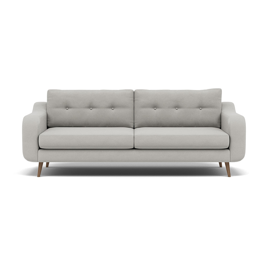 Phoebe 4 Seater Sofa - Extra Large Sofa Standard Back Grade B 4 Seater Sofas Sterling Home 17 Plush Velvet Silver Weathered Oak