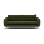 Phoebe 4 Seater Sofa - Extra Large Sofa Standard Back Grade B 4 Seater Sofas Sterling Home 23 Plush Velvet Vine Chrome