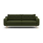 Phoebe 4 Seater Sofa - Extra Large Sofa Standard Back Grade B 4 Seater Sofas Sterling Home 22 Plush Velvet Vine Natural