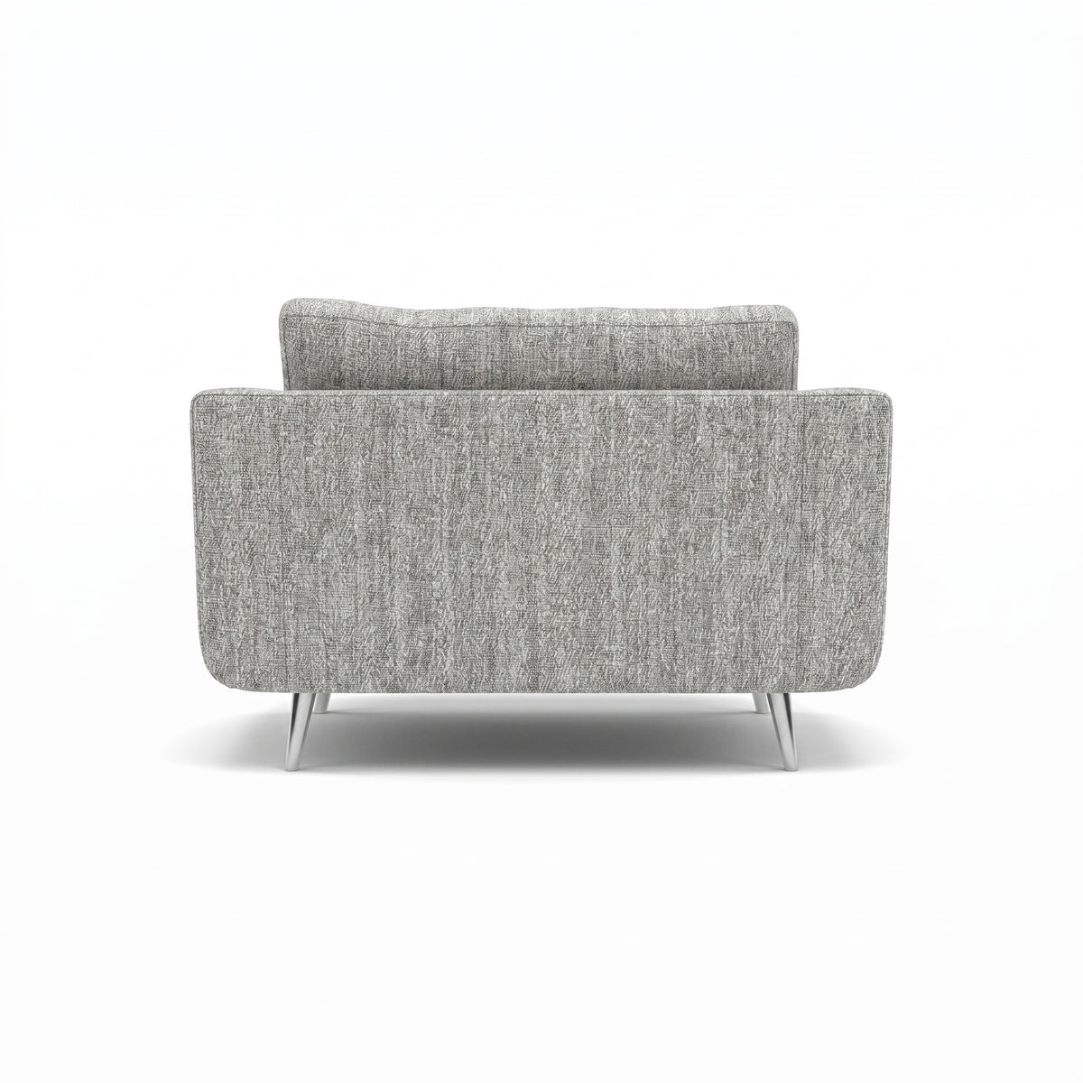 Phoebe Loveseat - Snuggler Chair Grade A — Capital Light Grey / Chrome, gallery image 2