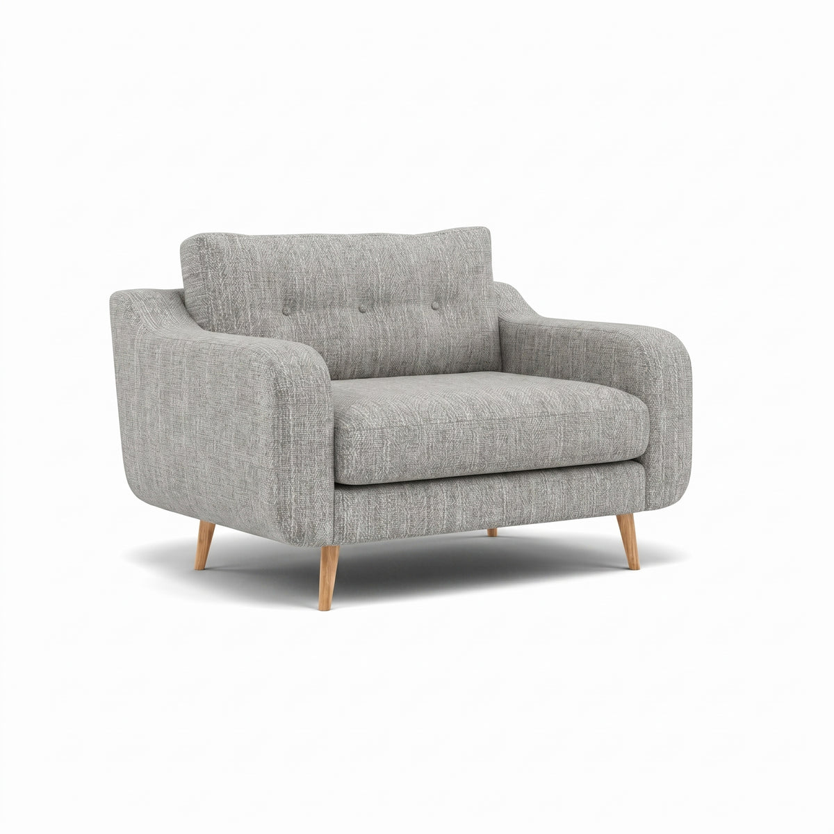 Phoebe Loveseat - Snuggler Chair Grade A — Capital Light Grey / Natural, gallery image 1