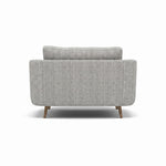 Phoebe Loveseat - Snuggler Chair Grade A — Capital Light Grey / Weathered Oak, gallery image 2