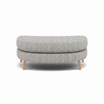 Phoebe Oval Footstool - Oval Cuddler Stool Grade A Sterling Home 4 Capital Light Grey Natural