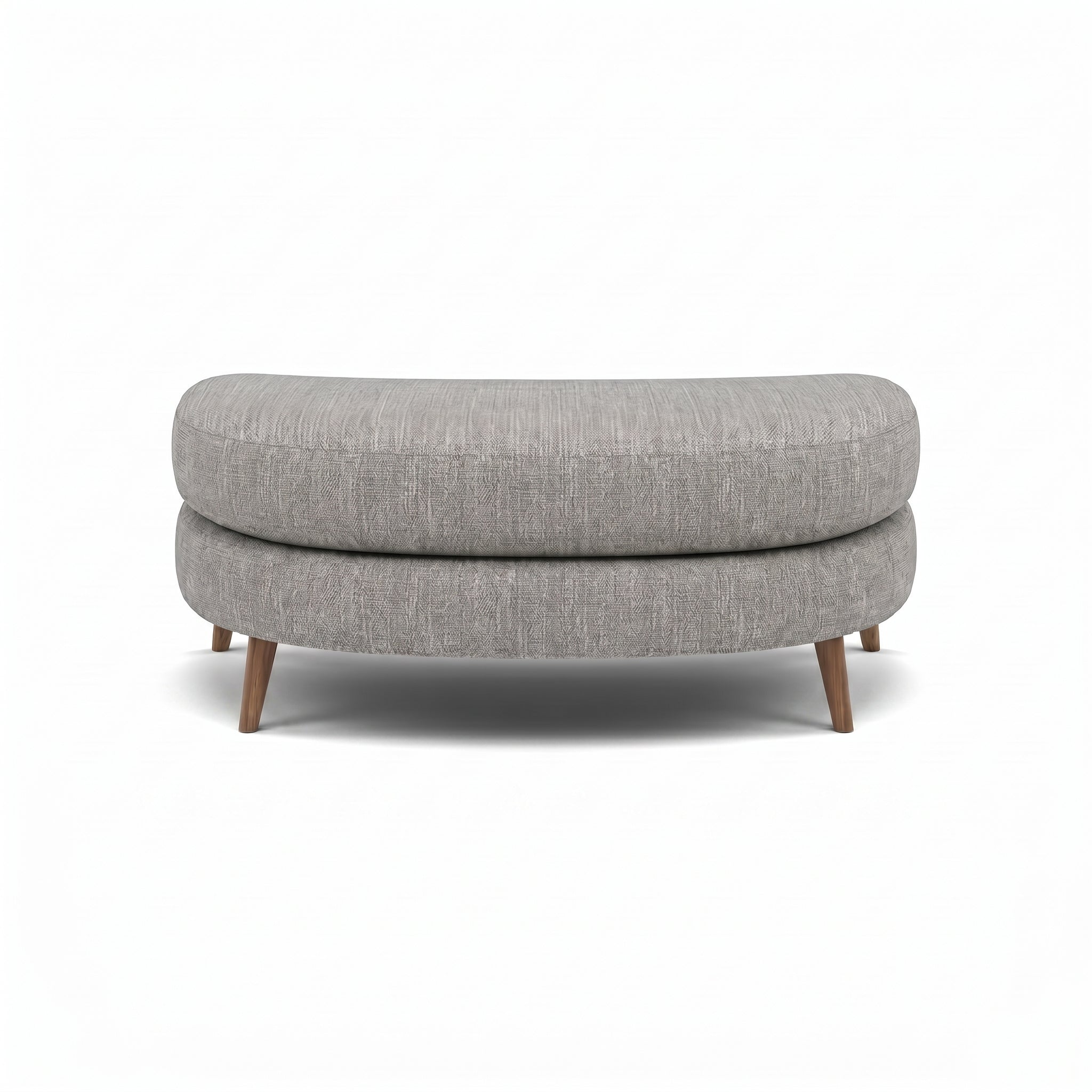 Phoebe Oval Footstool - Oval Cuddler Stool Grade A Sterling Home 3 Capital Light Grey Weathered Oak