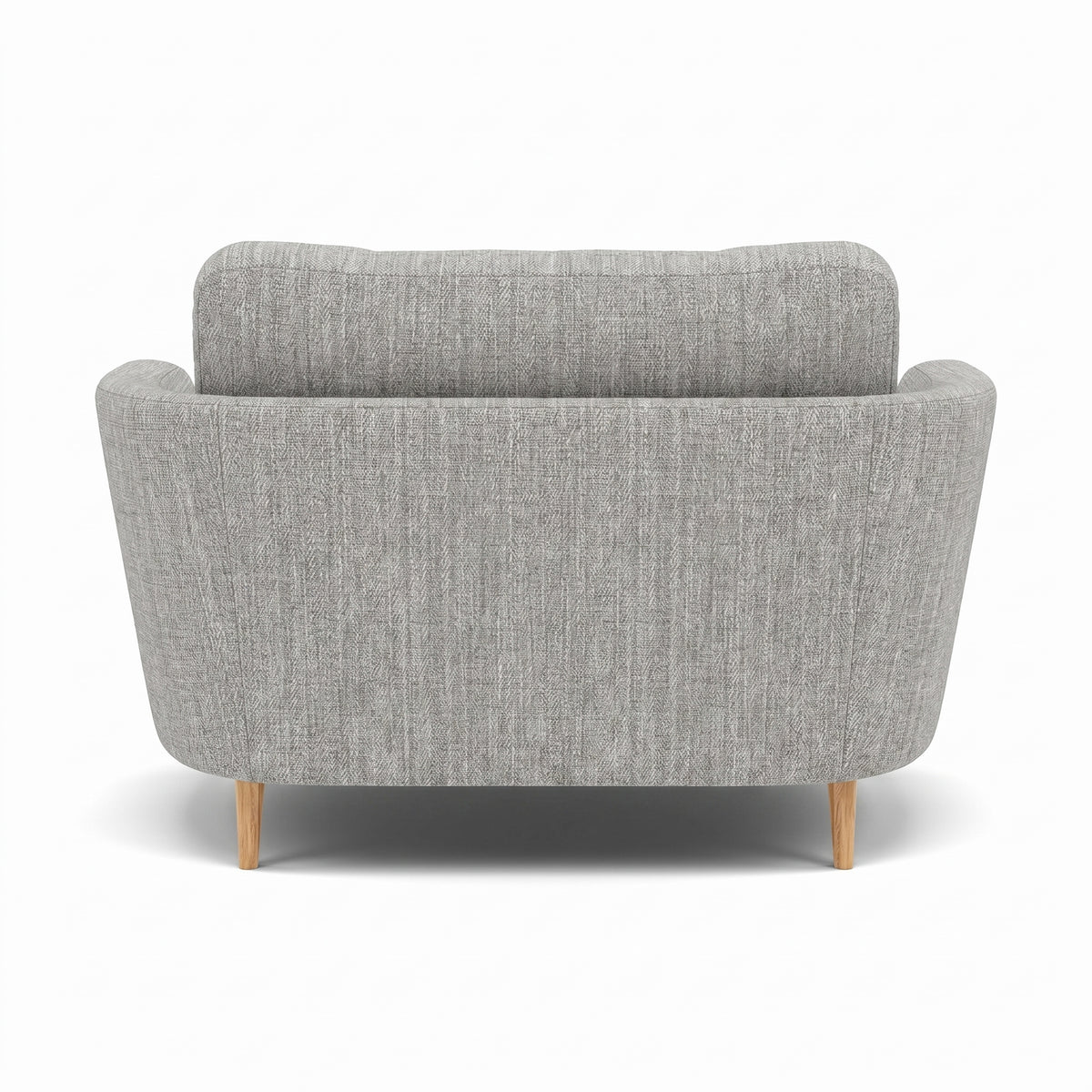 Phoebe Oval Loveseat - Oval Cuddler Grade A — Capital Light Grey / Natural, gallery image 2