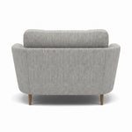Phoebe Oval Loveseat - Oval Cuddler Grade A — Capital Light Grey / Weathered Oak, gallery image 2