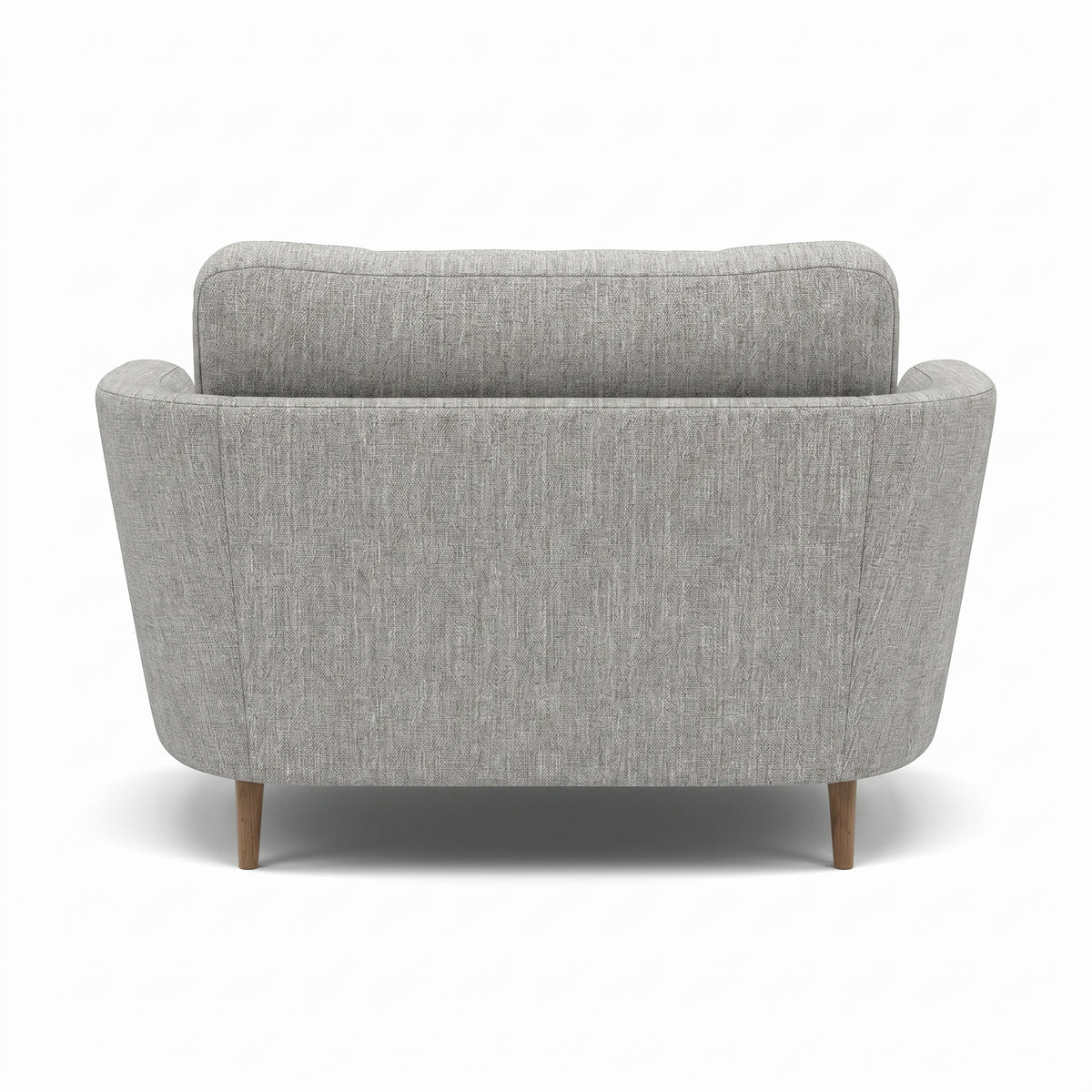 Phoebe Oval Loveseat - Oval Cuddler Grade A — Capital Light Grey / Weathered Oak, gallery image 2