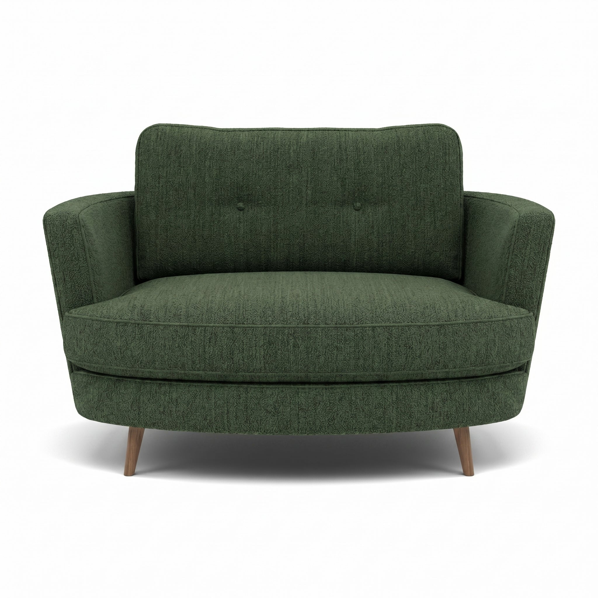 Phoebe Oval Loveseat - Oval Cuddler Grade A Sterling Home 10 Capital Dark Green Weathered Oak
