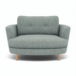 Phoebe Oval Loveseat - Oval Cuddler Grade A Sterling Home 13 Capital Ecru Natural