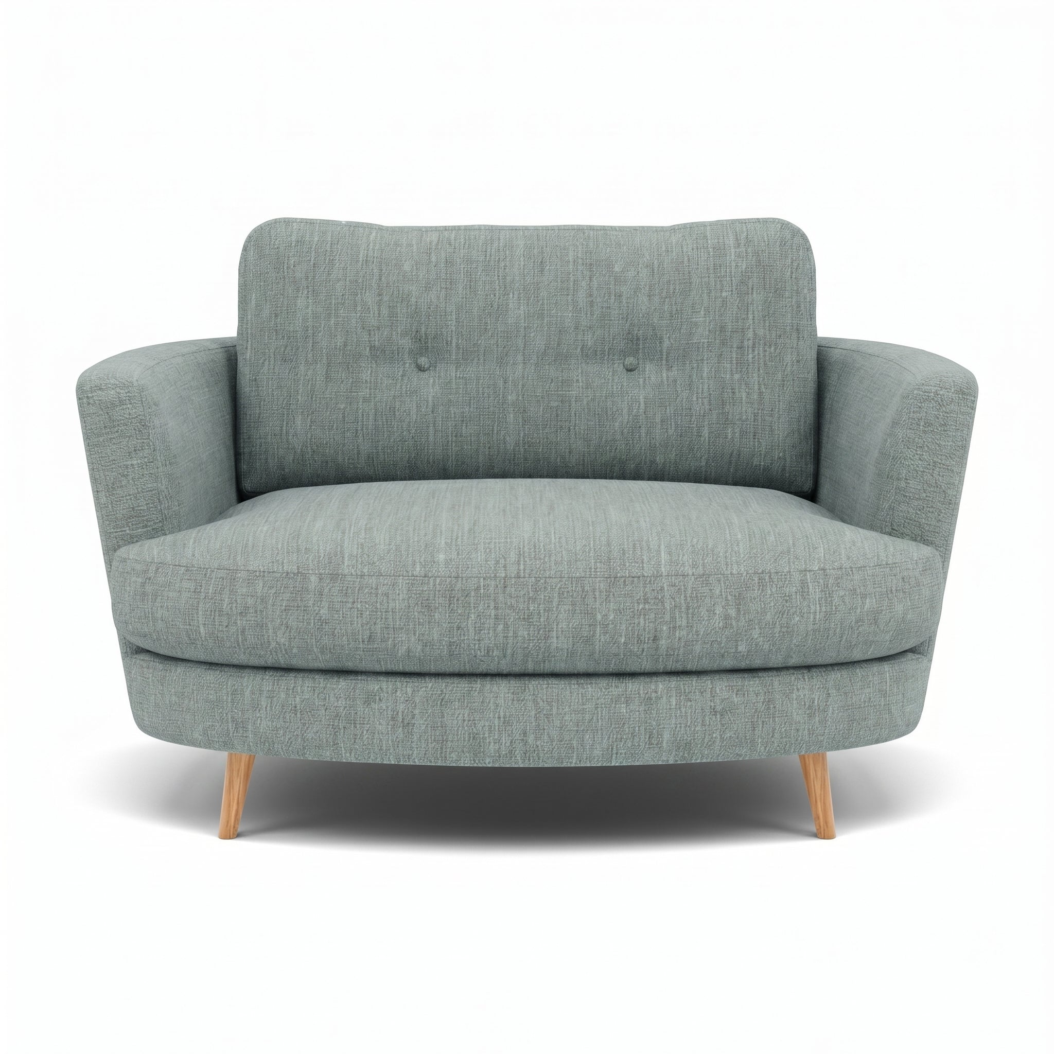 Phoebe Oval Loveseat - Oval Cuddler Grade A Sterling Home 13 Capital Ecru Natural