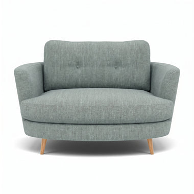 Phoebe Oval Loveseat - Oval Cuddler Grade A Sterling Home 13 Capital Ecru Natural