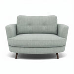 Phoebe Oval Loveseat - Oval Cuddler Grade A Sterling Home 8 Capital Ecru Weathered Oak