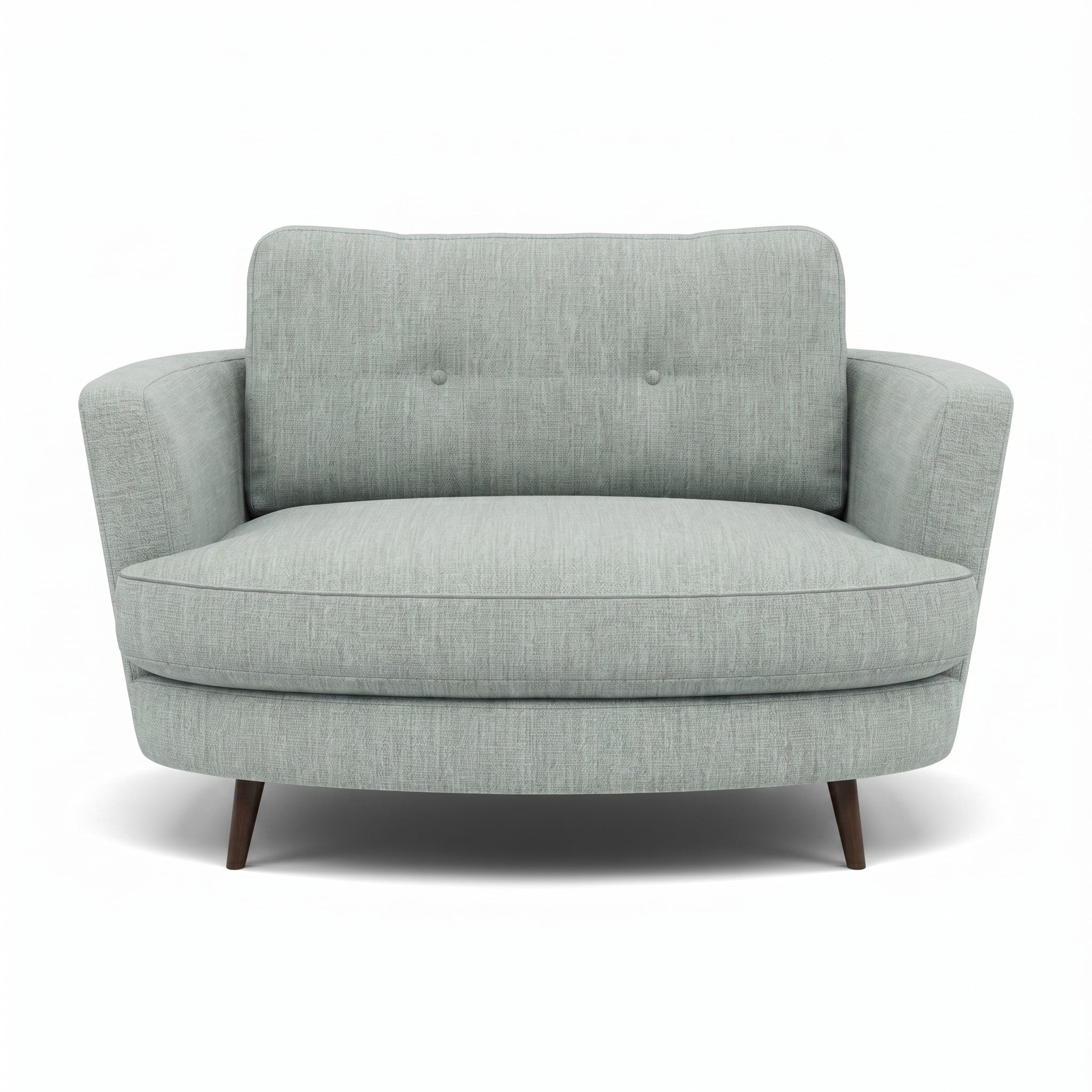 Phoebe Oval Loveseat - Oval Cuddler Grade A Sterling Home 8 Capital Ecru Weathered Oak