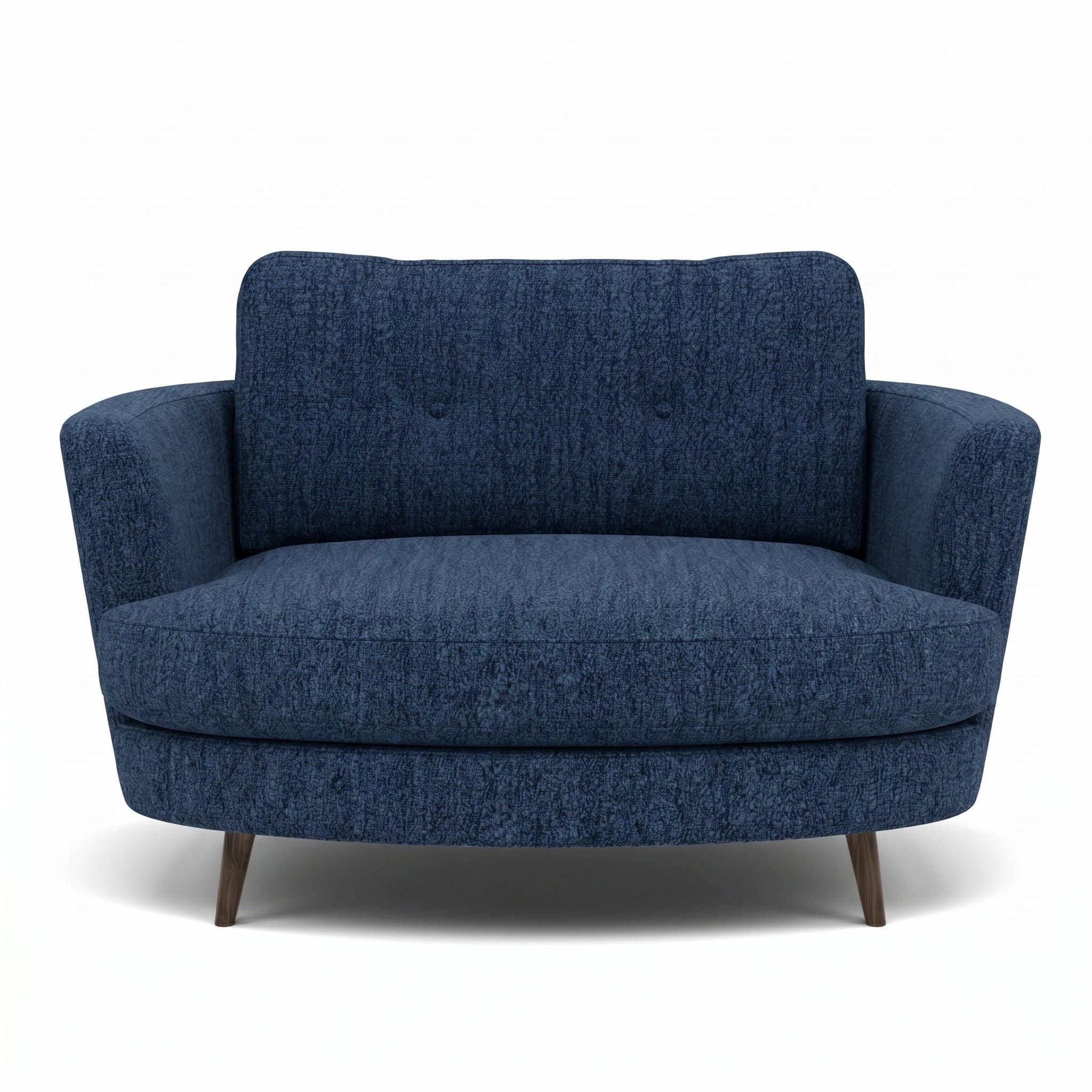 Phoebe Oval Loveseat - Oval Cuddler Grade A Sterling Home 6 Capital Indigo American Walnut