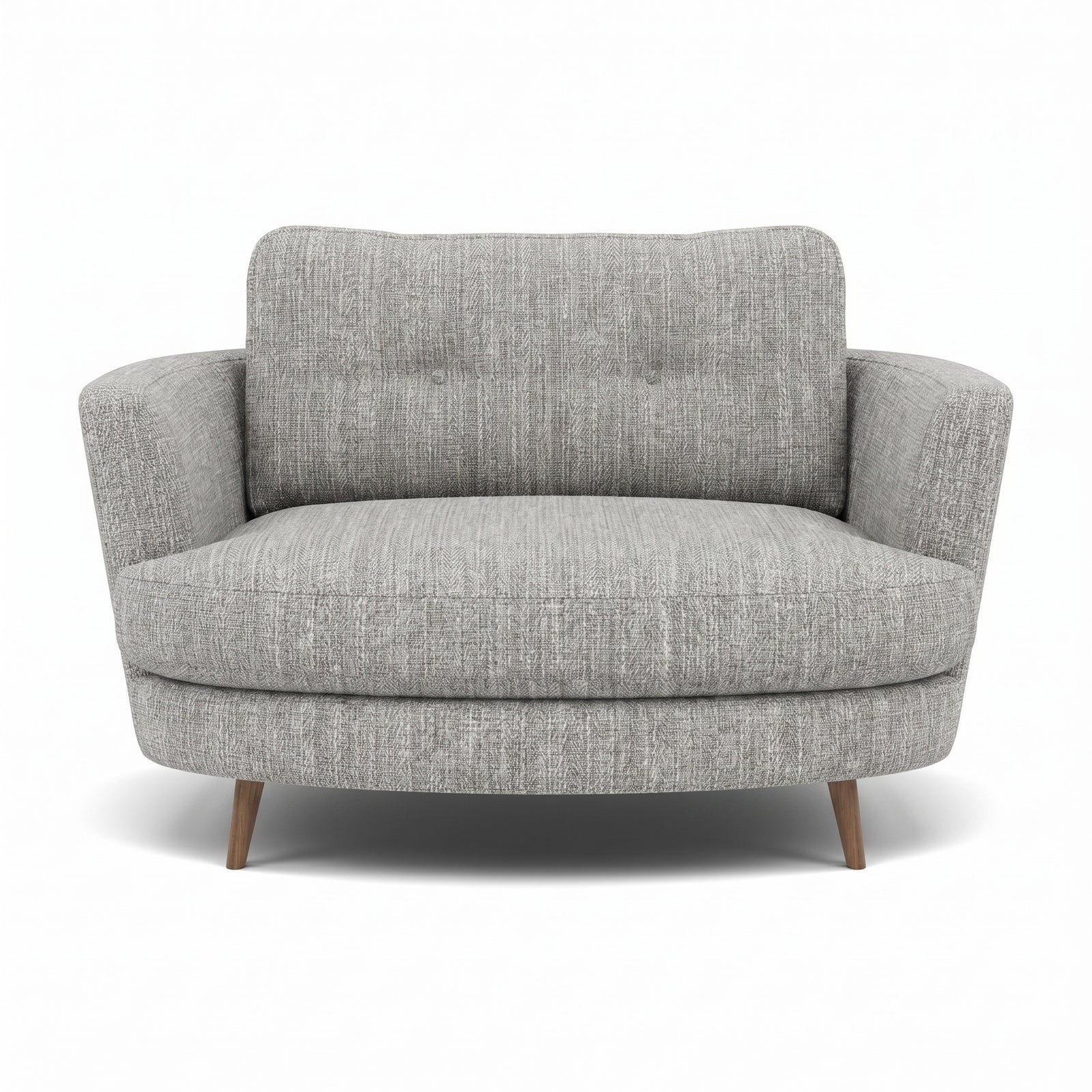 Phoebe Oval Loveseat - Oval Cuddler Grade A Sterling Home 3 Capital Light Grey Weathered Oak