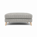 Phoebe Oval Footstool - Oval Cuddler Stool Grade A — Capital Light Grey / Natural, gallery image 2