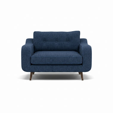 Phoebe Loveseat - Snuggler Chair Grade A Sterling Home 5 Capital Indigo American Walnut