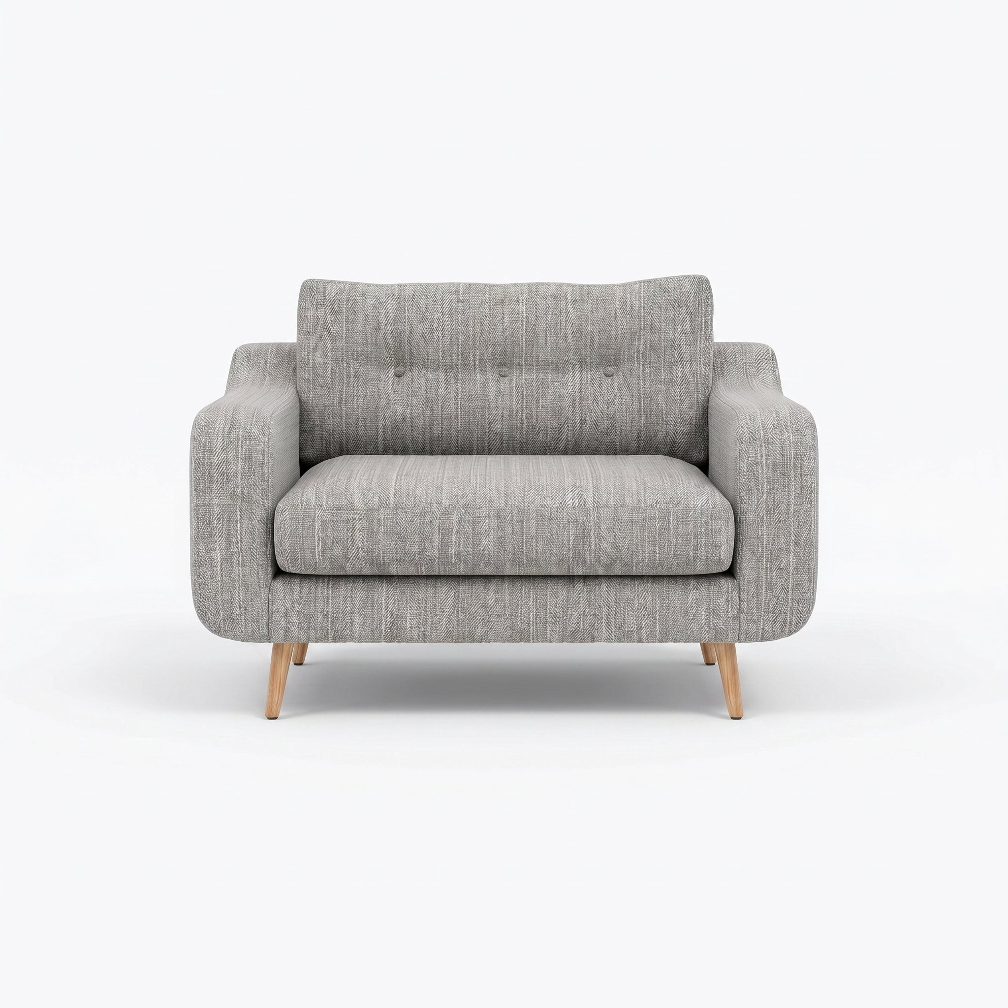Phoebe Loveseat - Snuggler Chair Grade A Sterling Home 4 Capital Light Grey Natural