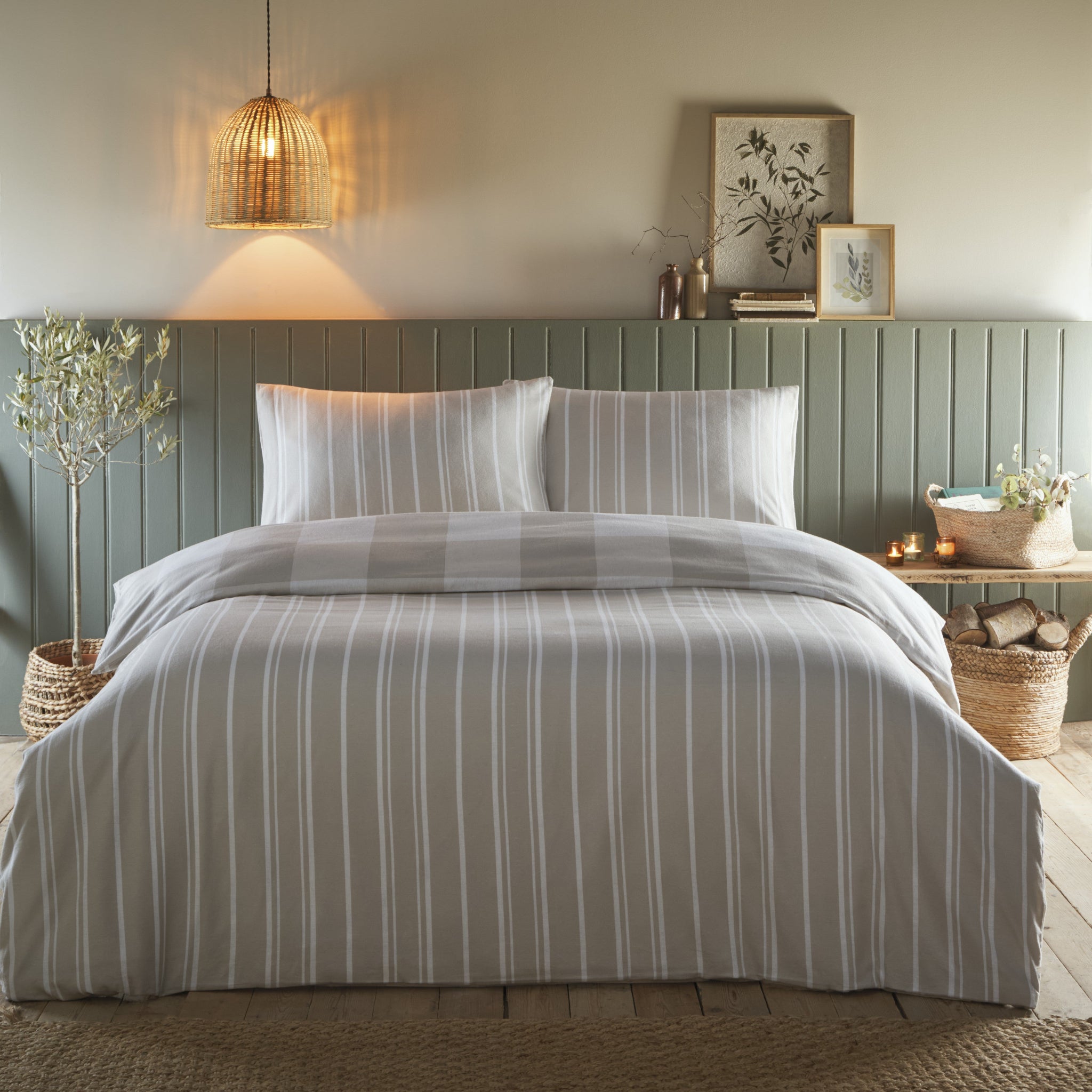 Glenmore Cream Duvet Set King - Glenmore Duvet Set King Natural Sterling Home 2