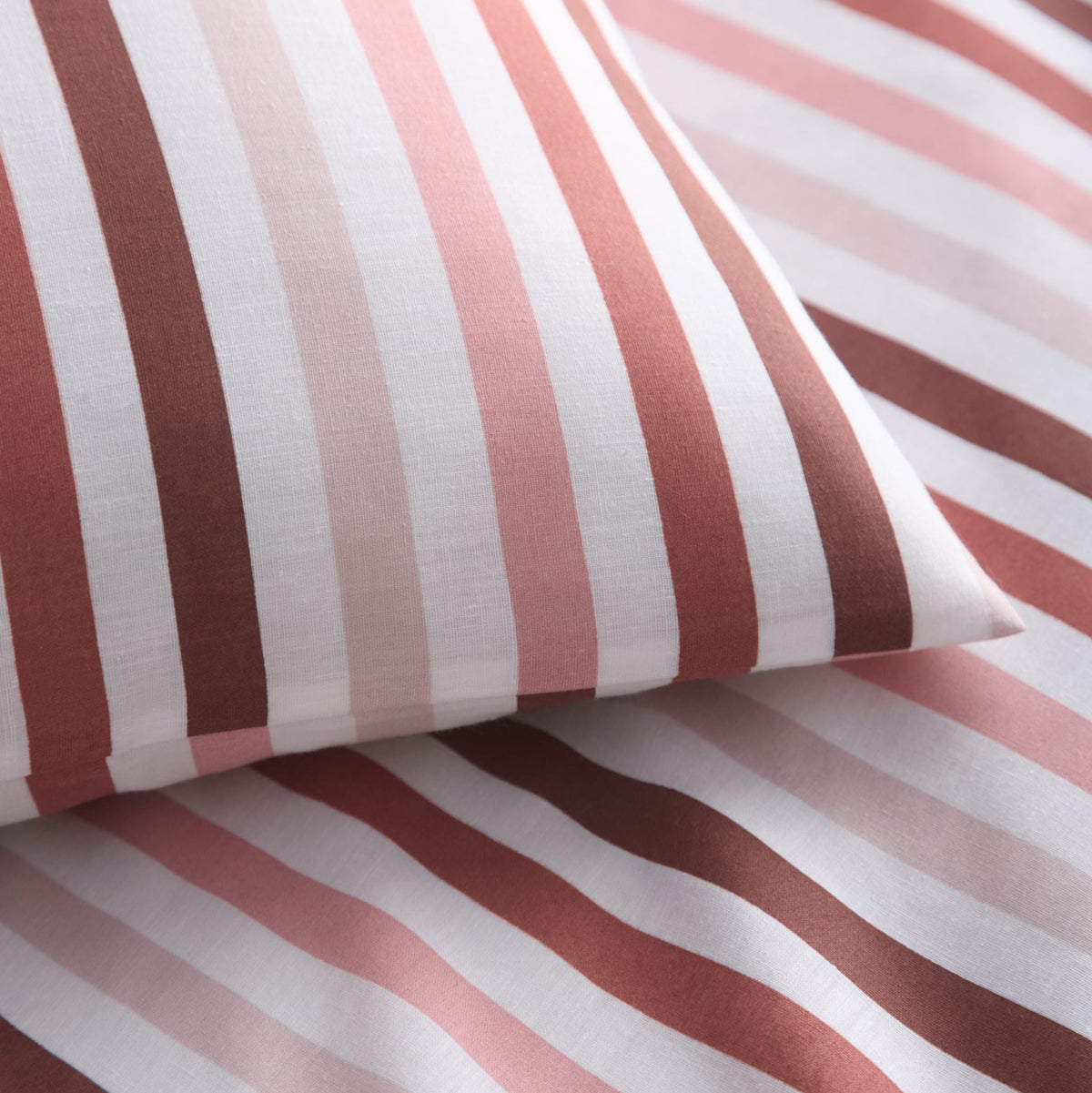 Ombre Pencil Stripe Pink Duvet Cover Set - Ombre Pencil Stripe Pink Duvet Set Double Sterling Home 2