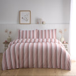 Ombre Pencil Stripe Pink Duvet Cover Set - Ombre Pencil Stripe Pink Duvet Set Double Sterling Home 1
