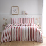 Ombre Pencil Stripe Pink Duvet Cover Set