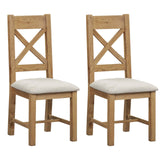 Willowmere Pair of X-Back Dining Chairs