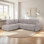 Palma Corner Sofa Bed - Corner Sofa Bed with Storage Left Hand Chaise Silver Sofa Beds Sterling Home 2