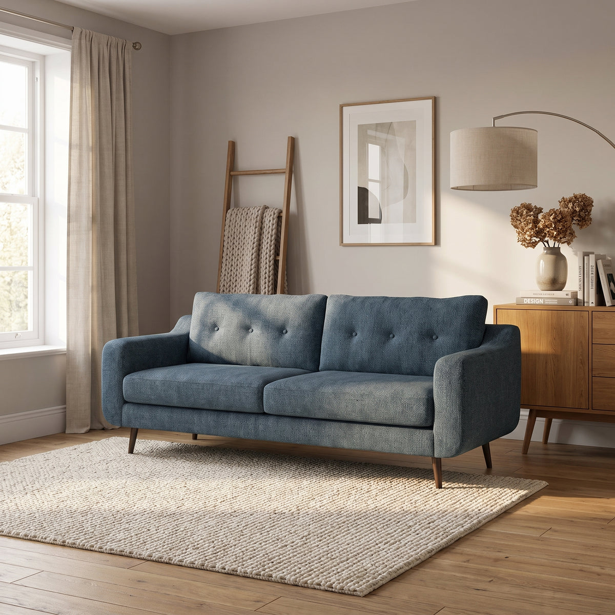 Phoebe 4 Seater Sofa - Extra Large Sofa Standard Back Grade A