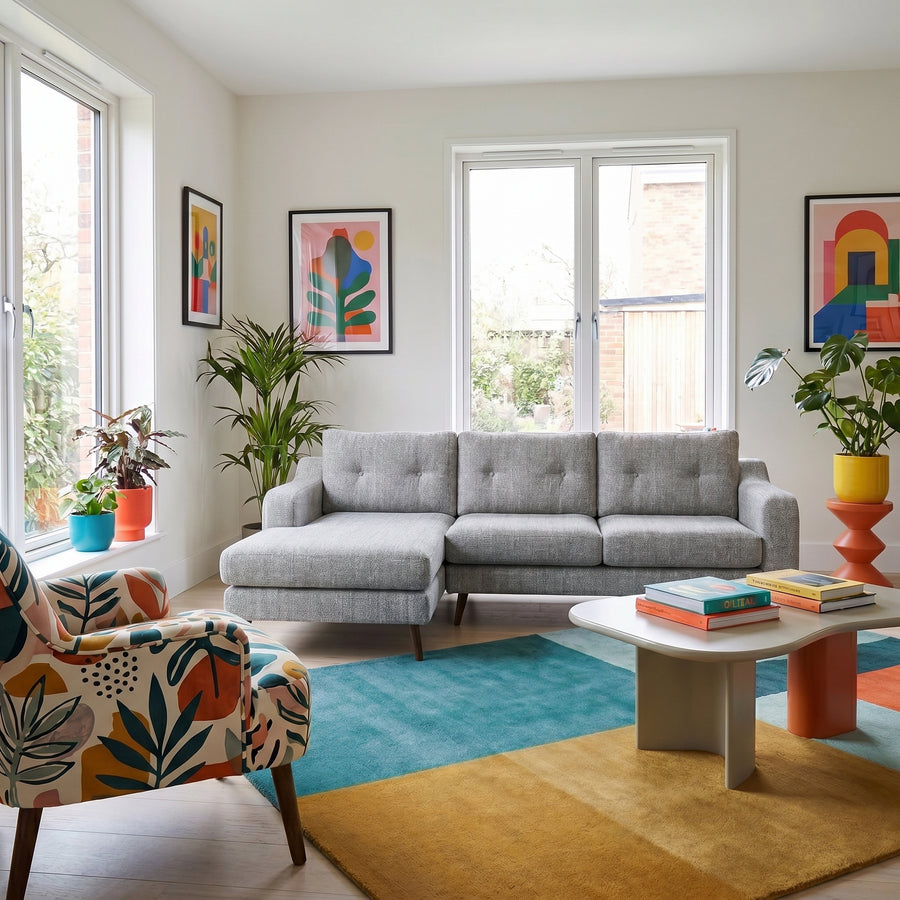 Phoebe Large Chaise Sofa - Large Chaise Sofa RHF Standard Back Grade B - Right Hand Facing Sterling Home 2