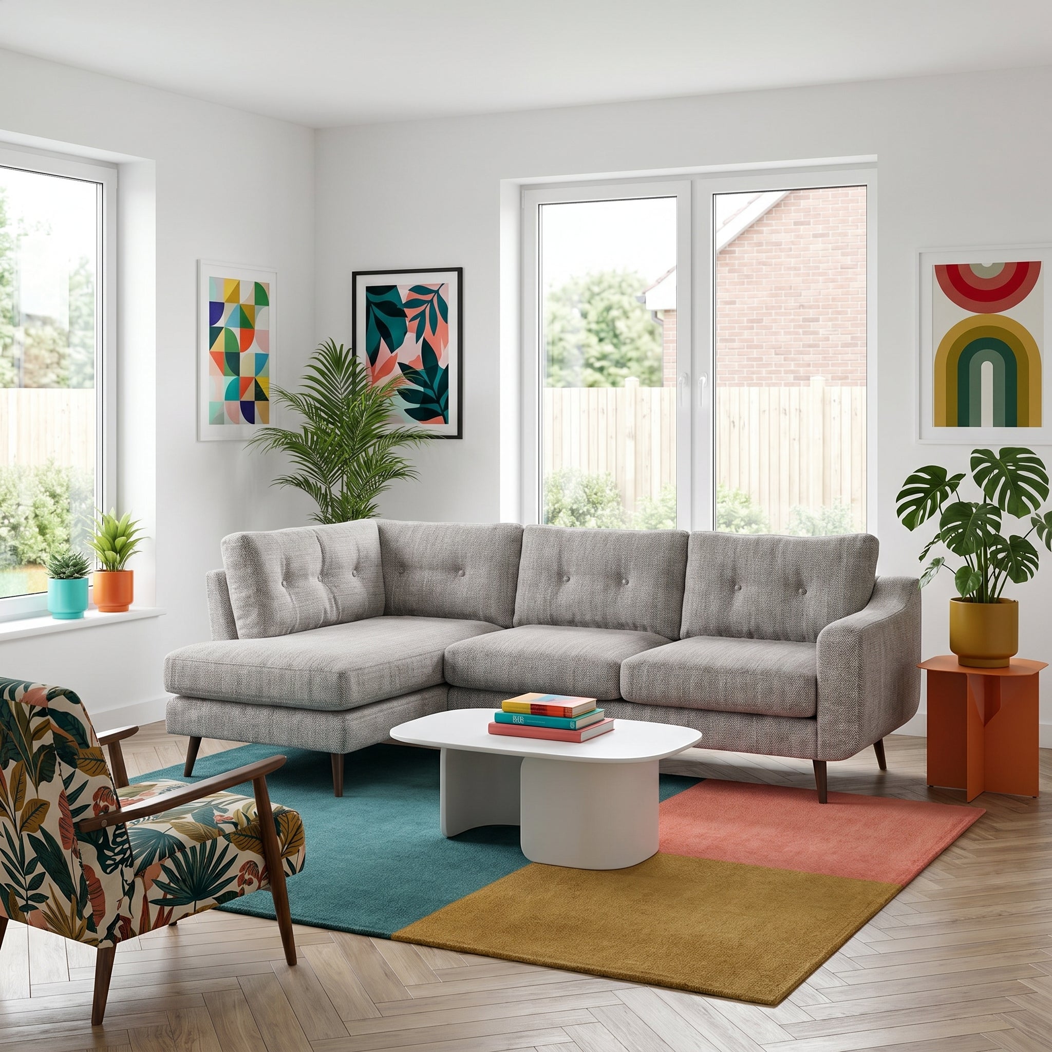 Phoebe Corner Sofa - Corner Group RHF Grade B - Right Hand Facing Corner Sofas Sterling Home 2