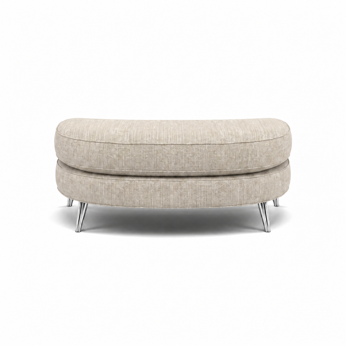 Phoebe Oval Footstool - Oval Cuddler Stool Grade A Standard Footstools Sterling Home 9