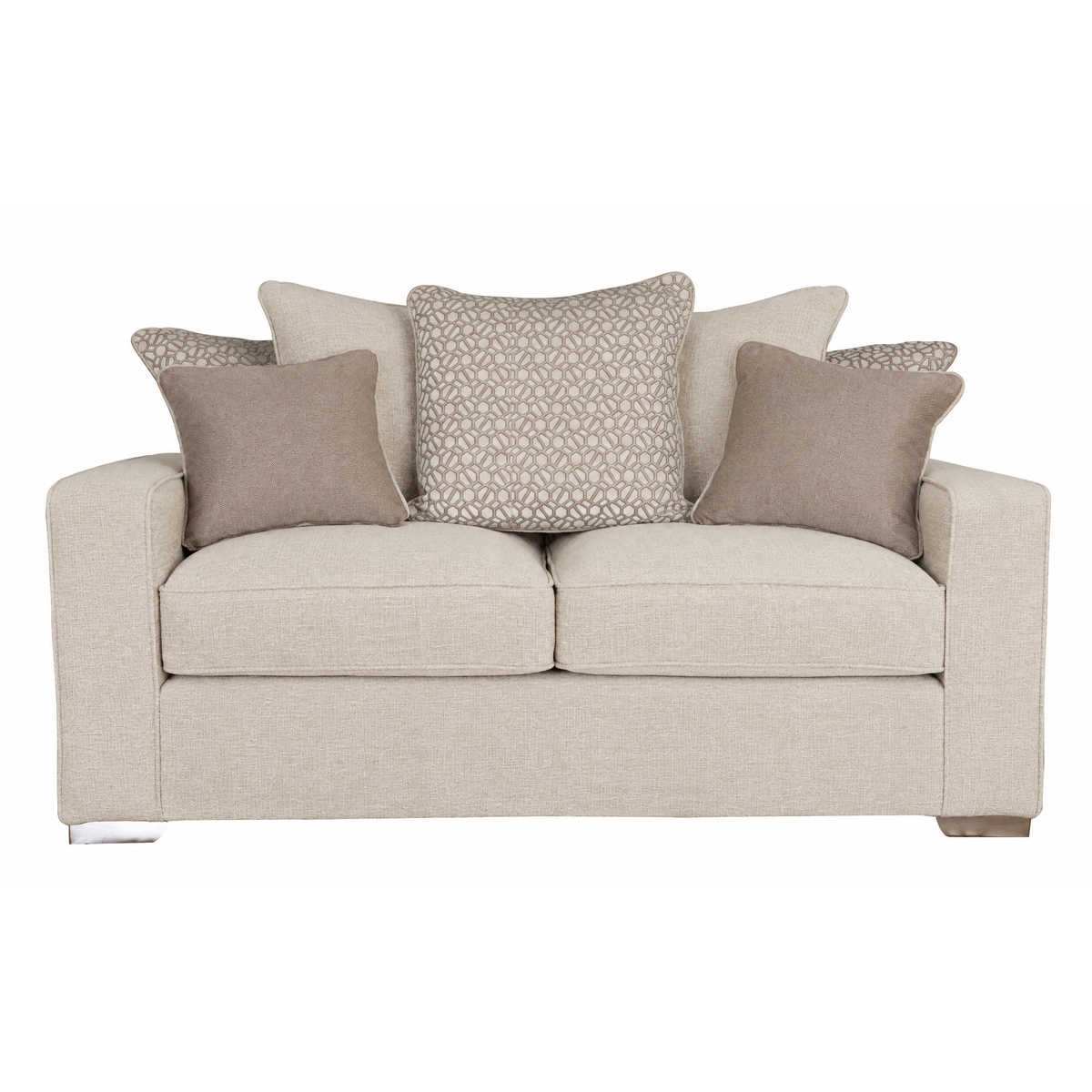 Hope 3 Seater Sofa - 3 Seater Sofa Grade B 3 Seater Sofas Sterling Home 2 Pillow Back Lassie Linen/Wisp Gold/Larry Latte